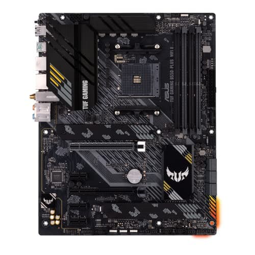 ASUS TUF Gaming B550-PLUS WiFi II AMD AM4 (3rd Gen Ryzen™) ATX Gaming Motherboard (PCIe 4.0, WiFi 6, 2.5Gb LAN, BIOS Flashback, USB 3.2 Gen 2, Addressable Gen 2 RGB Header and Aura Sync)