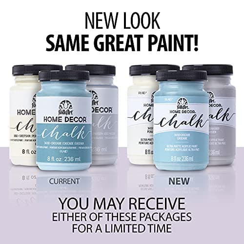 FolkArt Home Decor Chalk Furniture & Craft Acrylic Paint in Assorted Colors (8 Ounce), 34150 White Adirondack