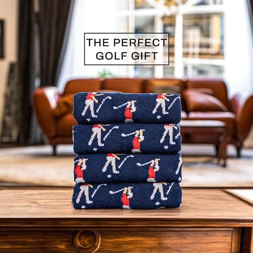Shanker Golf Socks - Funny Angry Golfer Socks - Funny Golf Gift for Men - 1 Pair per Pack - Size 10-13