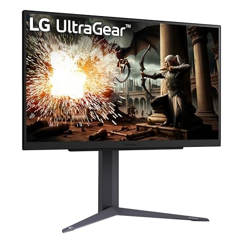 LG 27GS75Q-B 27-inch Ultragear QHD (2560x1440) Gaming Monitor, 180Hz (O/C 200Hz), 1ms, IPS, NVIDIA G-SYNC Compatible, AMD FreeSync, HDR10, Tilt/Height/Pivot Stand, HDMI, DisplayPort, Black