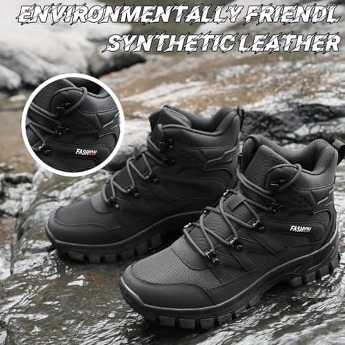 POGEPE Men's Hiking Boots Hiking Shoes,Waterproof Outdoor Trekking Backpacking Mountaineering Boots 8061