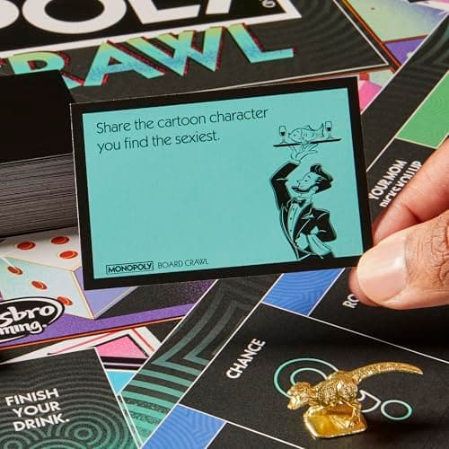 Monopoly Board Crawl Game | Official Monopoly Drinking Game for Adults Only | Ages 21+ | for 2-10 Players | 30 Mins. | Hilarious Adult Party Games