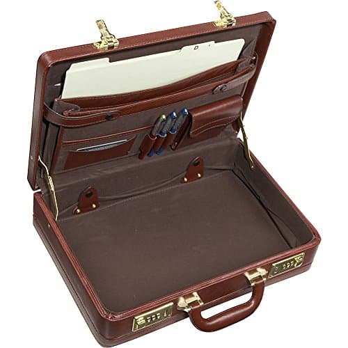 Amerileather Expandable Executive Faux Leather Attache Case (#2893-89)
