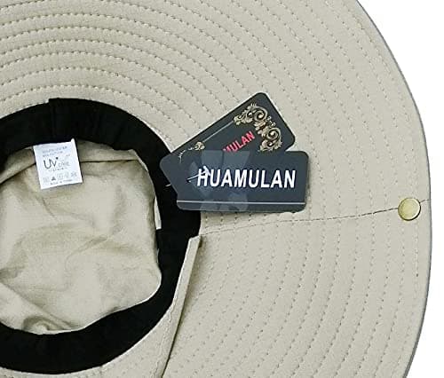 HUAMULAN 6" Super Wide Brim Sun Hats, Men and Women Bucket Hat for Fishing Hiking Garden Lawn Work Safari Camping Outdoor