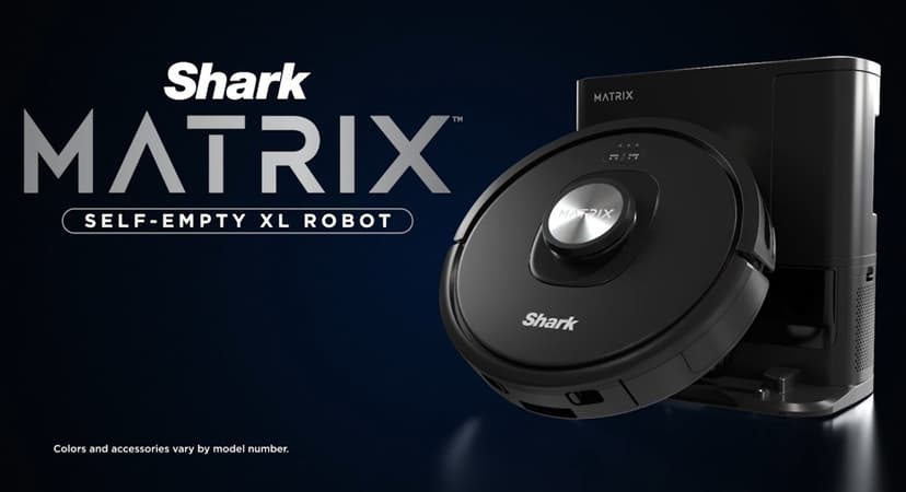 Shark RV2310AE Matrix Self-Emptying Robot Vacuum with Bagless, 45-Day Capacity, Self-Cleaning Brushroll for Pet Hair, No Spots Missed on Carpets & Hard Floors, Precision Home Mapping, Wi-Fi, Black