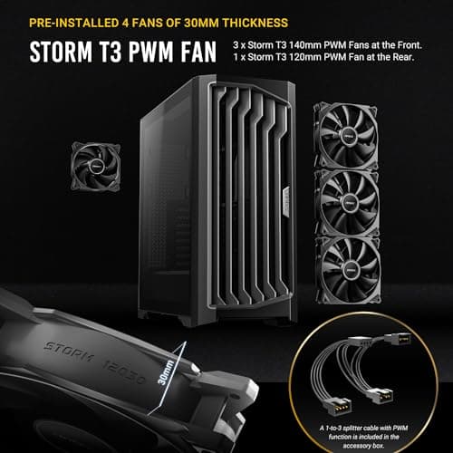 Antec Performance 1 FT, Full Tower, RTX40 Fully Compatible, Temp Display, 4 x Storm T3 PWM Fans, Type-C, Dual TG Side Panels, Removable Top Bracket, High Airflow Mesh Front Panel, E-ATX PC Gaming Case