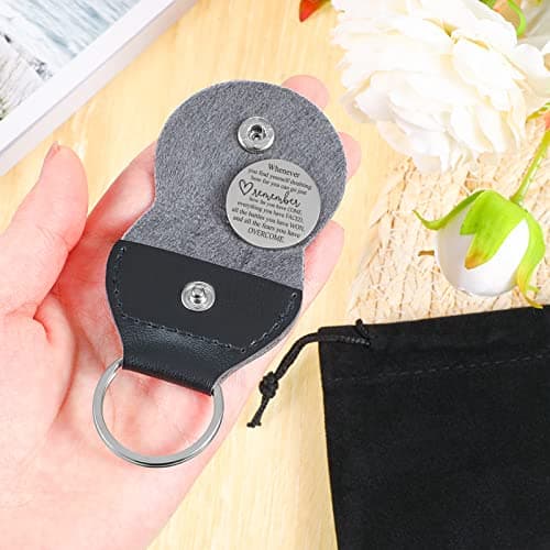 Sureio Pocket Hug Token Gift Long Distance Relationship Keepsake Inspirational Gift with Keychain
