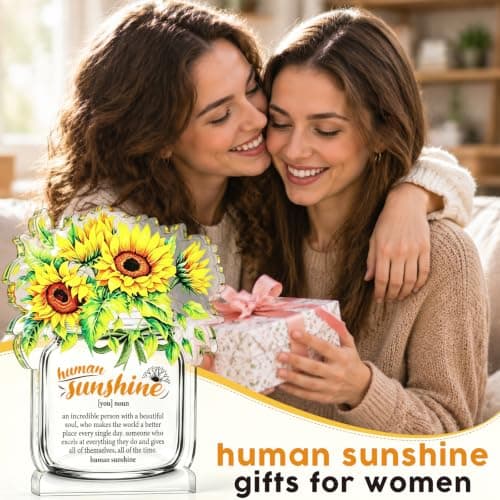 Motivational Inspirational Gift for Coworker Teacher Employee Leader Friend Coach, Definition Acrylic Office Desk Decor Human Sunshine Appreciation Gifts, Christmas Thank You Gifts for Women Men B0H3C7LC9Y