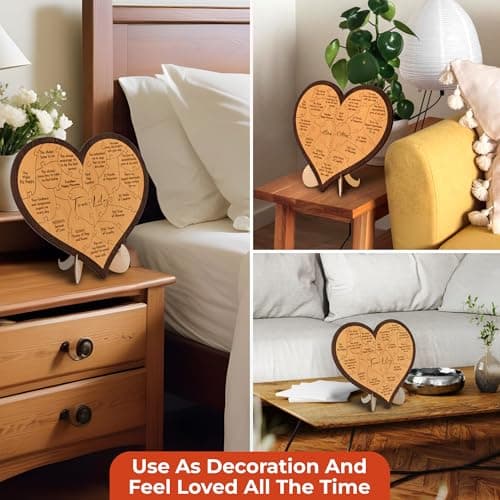 1 Year Anniversary Wood Gifts for Him Boyfriend - One Year Anniversary Wooden Gifts for Men, First Anniversary Wedding Gift for Husband Wife