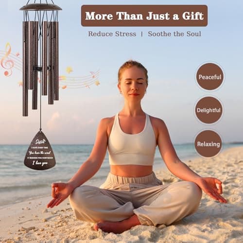 Sister Gifts, 32" Bronze Wind Chimes Sister Gifts for Women, Gifts for Sister, Sisters Gifts from Sister, Gifts for Sister in Law, Best Sister Ever Gifts