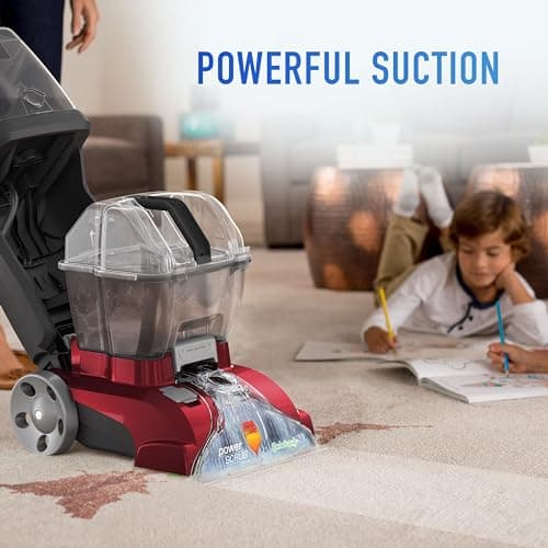 Hoover PowerScrub Deluxe Carpet Cleaner Machine for Carpet and Upholstery, Deep Cleaning Carpet Shampooer Machine with Multi-Purpose Tools, Pair Carpet Cleaner Solution