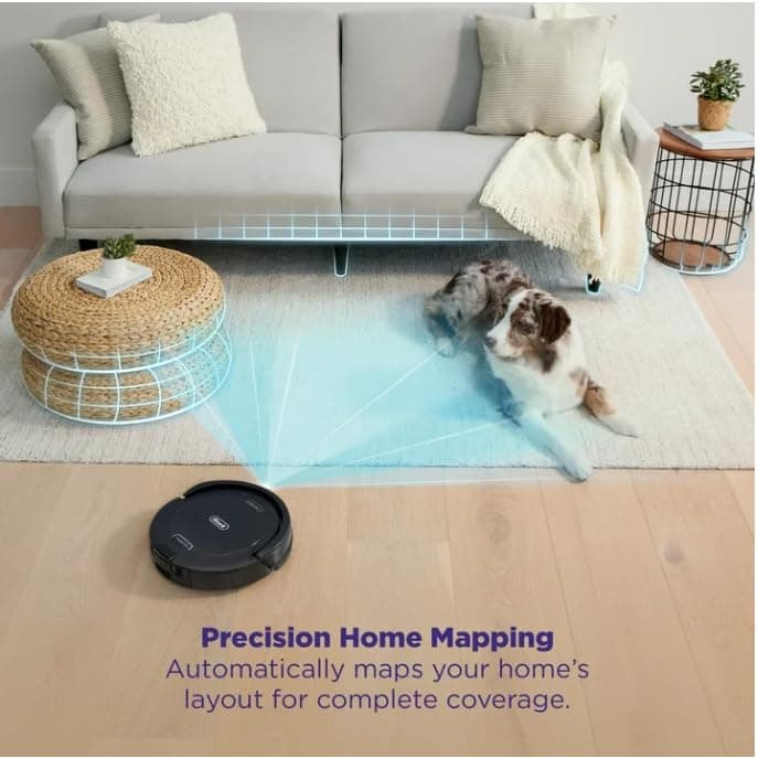 Shark Robot Vacuum with Self-Empty Base, Bagless Auto-Empty System with Up to 45-Day Capacity, Smart LiDAR Navigation, Object Avoidance, Strong Suction for Carpets and Hard Floors, Black
