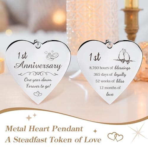 HELORAY 1 YearAnniversary Picture Frame Gifts for Couple 1 Year Anniversary Paper Gifts for Girlfriend One Year Anniversary Picture Frame for Wife Happy 1 Year Anniversary Decorations Gift for Couple B0DPFCQK5P