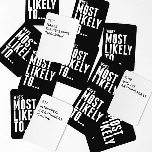 DSS Games Who's Most Likely to...Kinda Clean Family Edition [A Party Game | Great for Adults & Teens | Game Nights & Big Groups | Ages 14+]