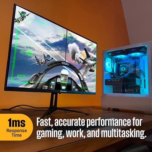 Westinghouse 22 Inch Computer Monitor, 1080P FHD IPS Frameless Gaming Monitor,100Hz, 1ms, Built-in Speakers, Eye Care, Adaptive Sync Support (FreeSync Compatible), HDR, VESA, HDMI & VGA w/Gaming Mode