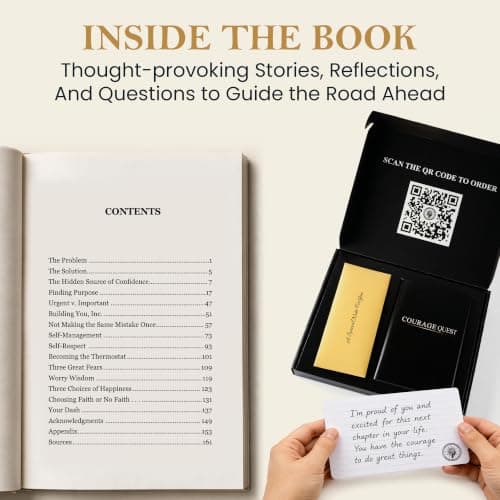 Book + Author's Note + Envelope. Gift for Late Teens & Young Adults: Graduation, Birthdays, College, Internships & First Jobs COURAGEQUEST Gift for Late Teens & Young Adults, Confidence and Purpose B0GYRL14C9