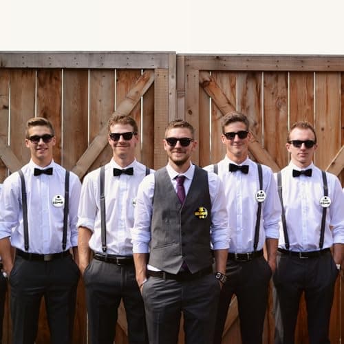 12 Pcs Bachelor Party Buttons Pins Set - Black Gold Groom Button, White Black Best Man Button and Team Groom Button Pins for Bachelor Party Supplies, Decorations, Ideas, Gifts, Jokes and Favors