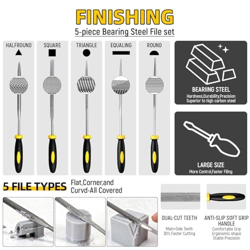 51Pcs 3D Printer Tools Kit,3D Printer Accessories for All FDM/SLA Printers Includes Nozzle Cleaning Tools,deburring Tool,Removal Scrapers,Files,Brushes,Knife,Complete Starter Kit with Storage Case