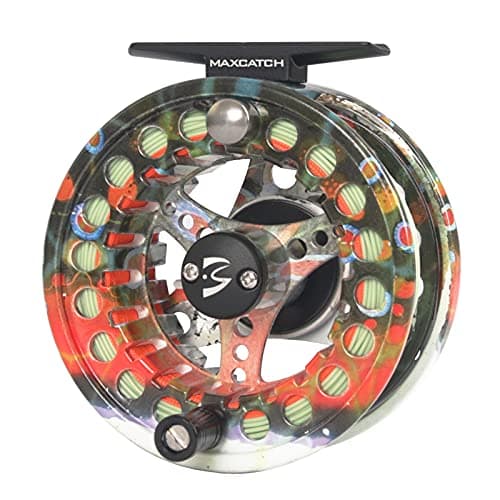 M MAXIMUMCATCH Maxcatch ECO Large Arbor Fly Fishing Reel (3/4wt 5/6wt 7/8wt) and Pre-Loaded Fly Reel with Line Combo