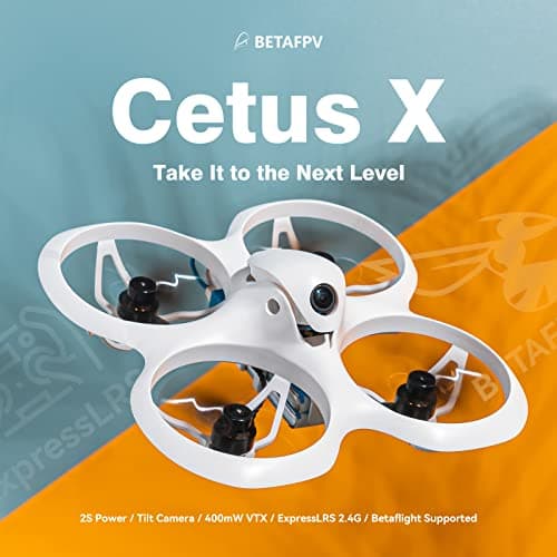 BETAFPV ELRS V3 Cetus X FPV Kit with Betaflight FC LiteRadio 3 Transmitter C04 Cam VR03 Goggles with DVR Recording Function, Supported 2S Power Advanced RTF Kit for FPV Beginners to Fly Faster Further