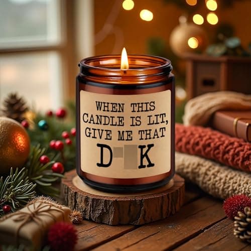 GSPY Scented Candle - Cute Gifts for Boyfriend - Bachelorette Gifts for Bride - Funny Christmas, Anniversary, Birthday, 5 Senses Presents for Him, Boyfriend, Husband, Men, Fiance, Couples, Women, Her