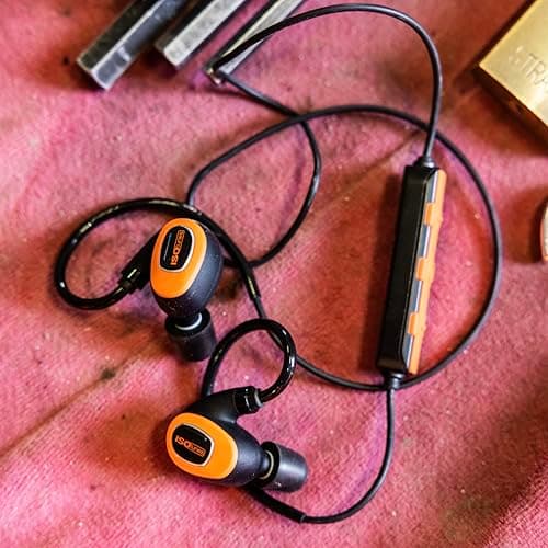 ISOtunes PRO 3.0 Bluetooth Hearing Protection - OSHA Approved Earbuds with 20 Hour Battery Life, Bluetooth Ear Protection with 27 dB Noise Reduction (NRR) Earplug Headphones - Durable Work Earbuds