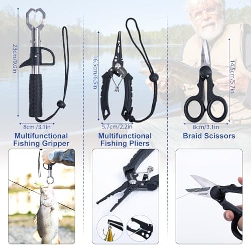 Goture Fishing Rod and Reel Combos,1.8M-2.7M Telescopic Fishing Pole Spinning Reel Line Lures Set with Carrier Bag,Telescopic Rod Kit for Starter Travel Saltwater Freshwater Gear Gift