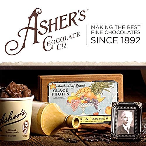 Asher's Chocolates, Chocolate Covered Pretzels Gift Basket, Holiday Assortment of Candy, Small Batches of Kosher Chocolate, Family Owned Since 1892, Improved Box Design (Milk & Dark)
