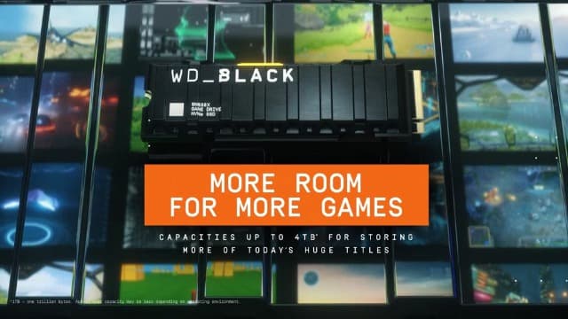 WD_BLACK SN850X 4TB NVMe SSD - M.2 2280, Up to 7,300 MB/s Read speeds, Up to 6,300 MB/s write speeds, Gaming Expansion, High Performance Internal Solid State Drive - WDS400T2X0E