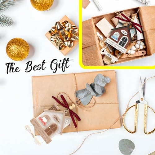 Housewarming Gifts for New Home - Housewarming Gift Presents for Women, Couple - New House New Beginning - Wooden Ornament House Warming Gifts New Home Ornament 2026 - New Home Owners Gift Ideas B0DNW6THX1
