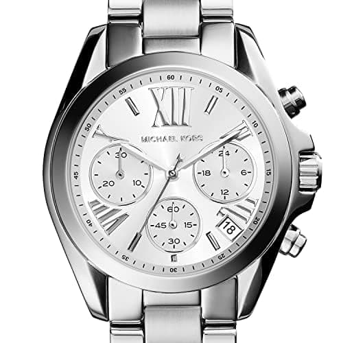 Michael Kors Bradshaw Women's Watch, Stainless Steel Chronograph Watch for Women with Steel or Leather Band