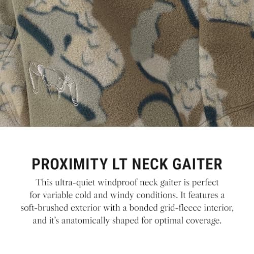 KUIU Proximity LT Neck Gaiter – Ultra-Quiet Fleece for Cold Weather Hunting