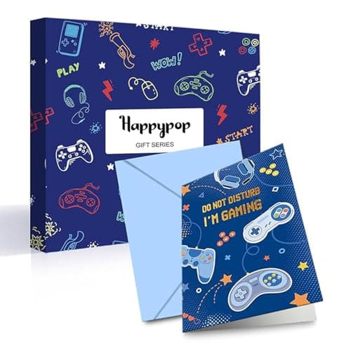 Gamer Gifts for Teens Boys - Video Game Gifts, Gaming Socks for Kids 4-18 Years with Greeting Card