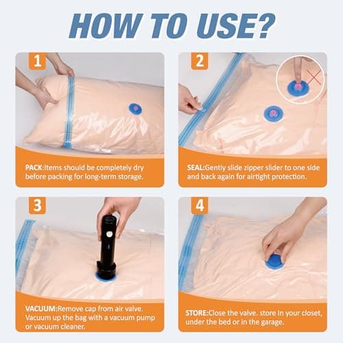 15 Space Saver Bags with Electric Pump