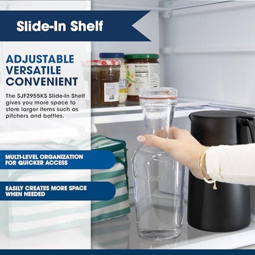 Sharp SJF2955KS 28.9 cu. ft., 3-door French Door Refrigerator, Ice/Water Dispenser, Advanced Cooling Plus System, Chill-Boost & Freezer-Boost, Automatic Dual Ice Maker Garage Ready, Stainless Steel