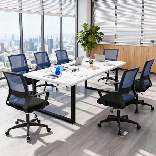 PayLessHere Gaming Chair Ergonomic Computer Chair Office Chair Video Game Chairs with Lumbar Support Desk Chair Armrest Mid Black Cushion Swivel Rolling Chair with Wheels for Home Office (Blue)