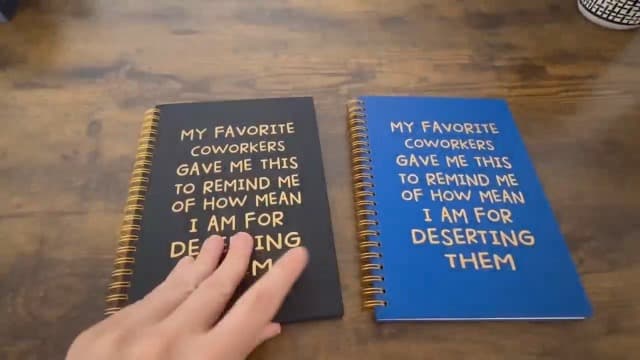 My Favorite Coworkers Gave Me This Hardcover 160 Pages Spiral Notebook, Funny Coworker Leaving Gifts, Sarcastic Farewell Gifts, Goodbye Gifts for Coworker, Coworker Birthday Gift, New Job Gifts