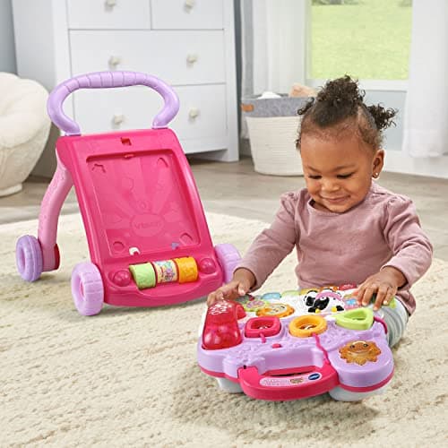 VTech Sit-to-Stand Learning Walker (Frustration Free Packaging), Pink B07CRX1BDG
