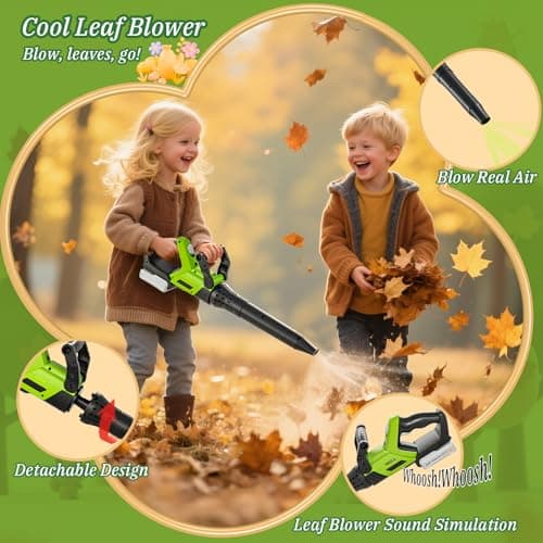 Kids Toy Tool Set, 3-IN-1 Power Garden Lawn Tools with Sounds & Lights, Volume, Toy Weed Wacker, Leaf Blower&Hedge Trimmer, Outdoor Play Toy Tools, Christmas Birthday Gifts for Boy Toys 3 4 5 6 7 8+ B0FJ262MMT