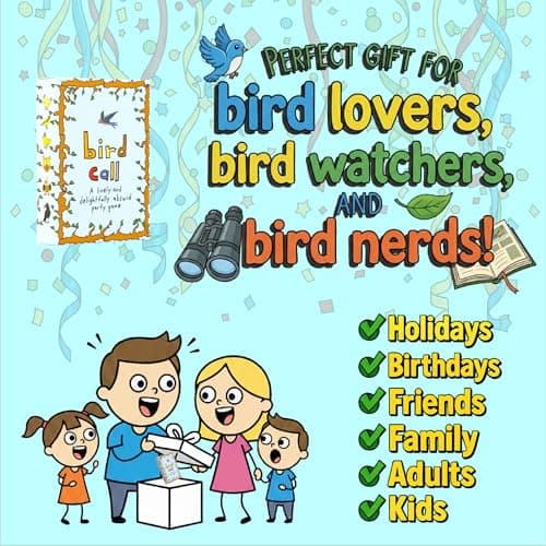 Bird Call - A Lively and Delightfully Absurd 5-Minute Party Game - High Energy Game - Bird Gifts - Bird Watching Gifts - Gifts For Bird Lovers - Funny Stocking Stuffer - 3-8 Players And Ages 7+