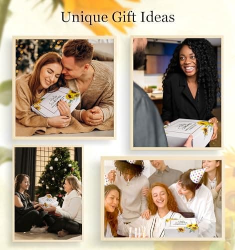 Sunflower Gifts for Women,Birthday Gift for Women,Sending Sunshine Gift,Thank You Gifts,Care Package,Thinking of You for Mom Grandma Sister Best Friend,Graduation for Her