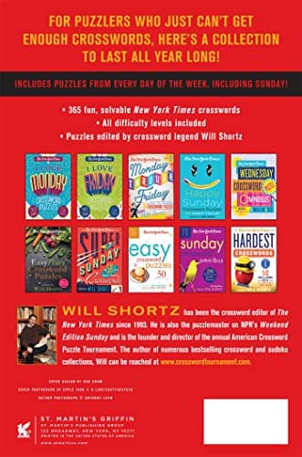 The New York Times A Puzzle a Day: 365 Crossword Puzzles for a Year of Fun 1250623537