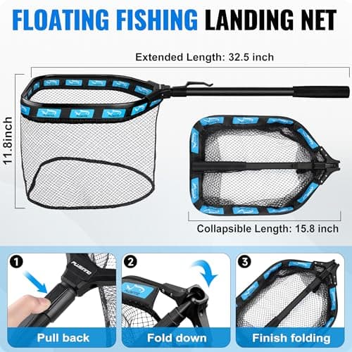 PLUSINNO Fishing Gear,Full Fishing kit Include Fishing Rod and Reel Combo, Tackle Box with Fishing Lures, Fishing Accessories, Fishing Pliers,Fishing Gifts for Men with Fishing Tool Kit