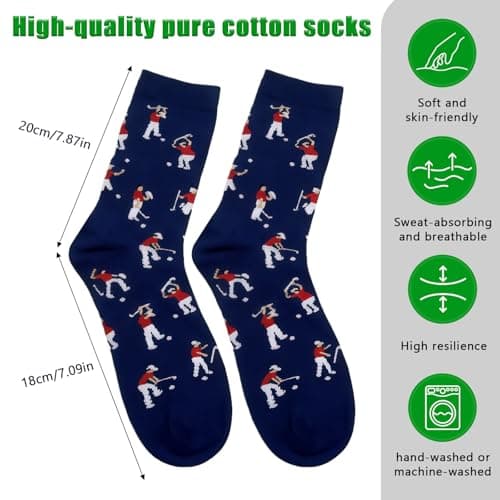 Anniversary Christmas Valentines Gifts for Husband Dad Stepdad, Stocking Stuffers for Men Him Golfer,Golf Accessories for Men Funny Golf Socks for Men Dad,Christmas Birthday Gift From Daughter Wife Son B0FT7NQZ1S