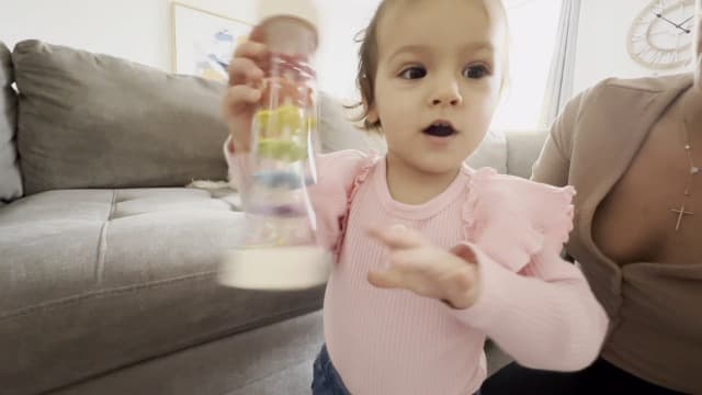 Rain Stick Montessori Baby Toys for 6-12 Months 1 Year Old, Wooden Rainmaker Infant Musical Sensory Toy, Baby Shower Gift for Newborn Toddler Boys Girls, 7.7" B0CJRKHYRJ