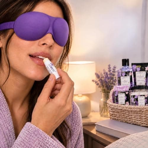 Gifts for Women, Moms, Lavender & Lilac Spa Gift Basket Set - Handmade Soap, Potpourri, Bath Bomb, Jojoba Oil, Organic Lip Balm & More - Stress Relief, Bath & Body Self Care Package B08DFG13DT