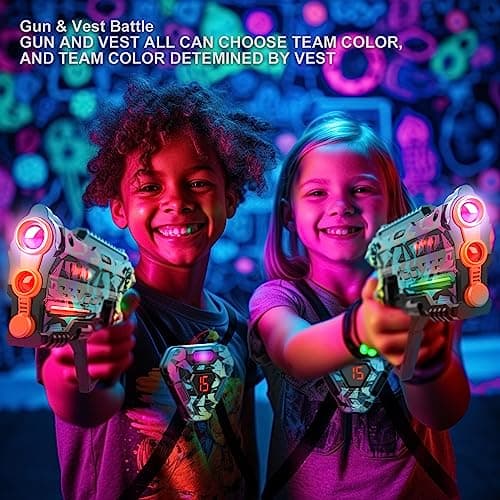 Laser Tag Set of 2, Lazer Tag Game for Kids Indoor & Outdoor Play, Gift Ideas for Kids Teens and Adults, Cool Toys for Teenage Ages 8 9 10 11 12+Year Old Boy & Girls B0C3QX5ZSX