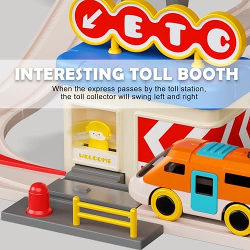 Urban Rail Train Set for Kids,55 pcs Electric Train Set Simulate City Transport System,Educational Toys for Toddler,Birthday Gifts for 3, 4, 5, 6, 7, 8+ Boys Girls