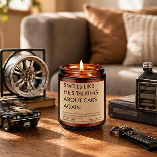 Car Lover Gifts for Men - Funny Christmas, Man Cave Decor, Garage, Birthday Ideas for Auto Mechanic Dad Husband Boyfriend Him Fairy's Gift Candle, Car Guy Gifts, Car Enthusiast Stuff, Automotive Gifts B0GWHQ4FHK