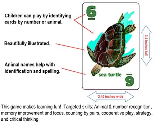 GO FISH Untamed Oceans, a Go Fish Card Game for Kids 4-8 and Up – Play Old Maid and Slap Jack with Same Deck – Easy to Learn – Family, Board Game Night and Classroom Party Fun – Great Gift Idea